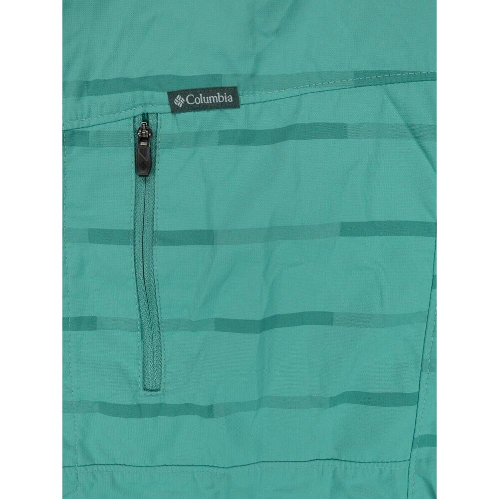 Columbia Shirt Mens XL Green Striped Short Sleeve Vented Omni Shade Outdoors - Picture 4 of 12